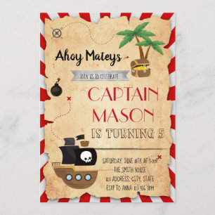 Convite do aniversário do partido do mapa do