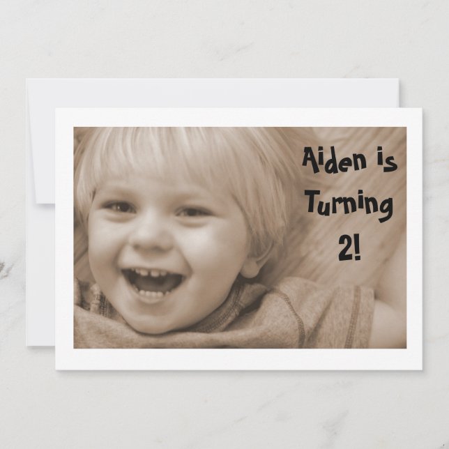 Convite do aniversário do trem (Frente)