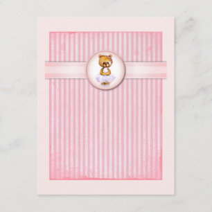 Convite do aniversário dos doces do rosa do