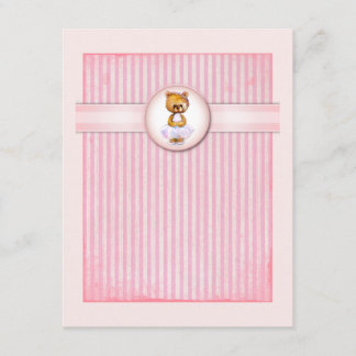 Convite do aniversário dos doces do rosa do