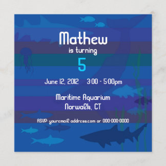 Convite do aniversário dos peixes