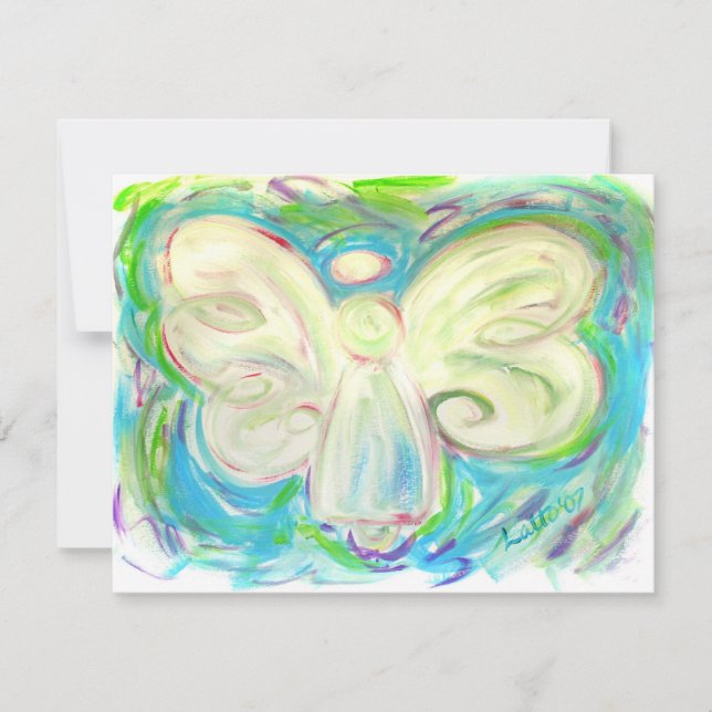 Convite do anjo da luz branca (Frente)