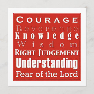 Convite do anúncio da confirmação