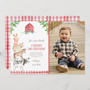 Convite Do Barnyard velho de MacDonald da fazenda partido