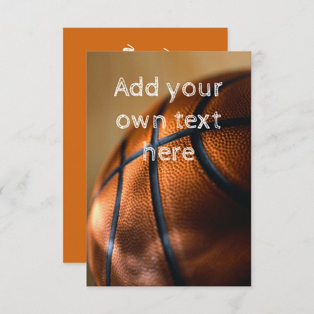 Convite do basquetebol (Frente/Verso)