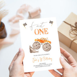 Convite do Camião Monstro Laranja Fast ONE 