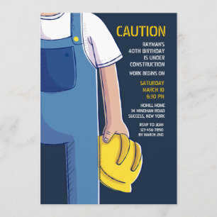 Convite do capacete de segurança