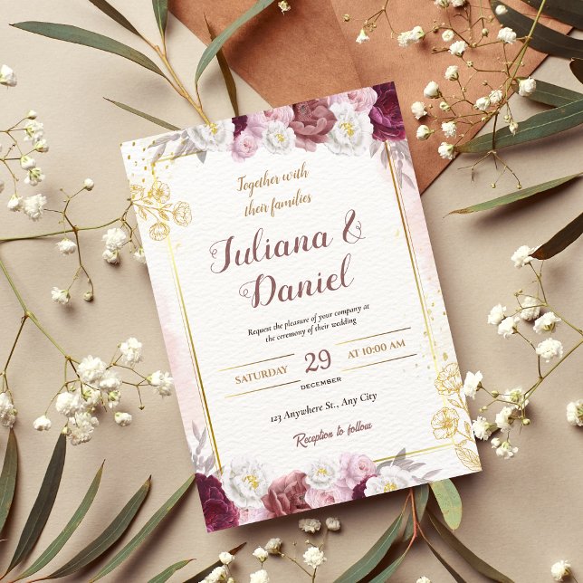 convite do cartão de casamento - digital do cartão (Criador carregado)