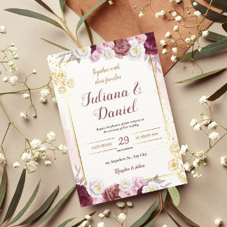 convite do cartão de casamento - digital do cartão