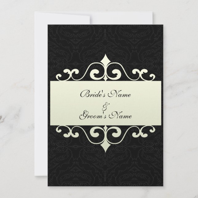 Convite do casamento - branco de cristal no backgr (Frente)