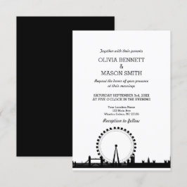Convite do casamento da arquitectura da cidade da