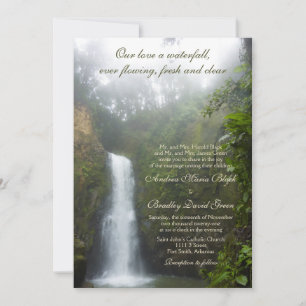 Convite do casamento da cachoeira