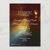 Convite do casamento da silhueta da árvore do