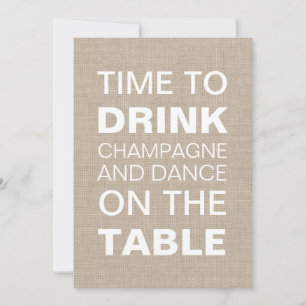 Convite do casamento da tipografia de serapilheira