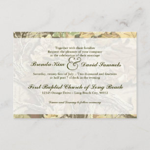 Convite do casamento de Camo