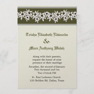 Convite do casamento de Edelweiss