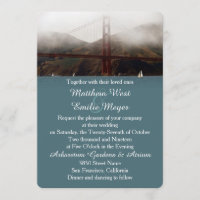 Convite do casamento de San Francisco do Golden