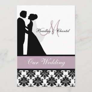 Convite do casamento do casal do casamento da