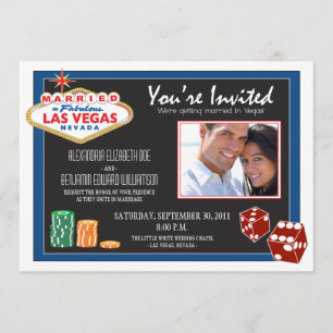 Convite do casamento do destino de Las Vegas