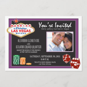 Convite do casamento do destino de Las Vegas
