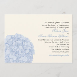 Convite do casamento do Hydrangea