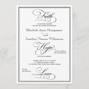 Convite do casamento do roteiro do amor da