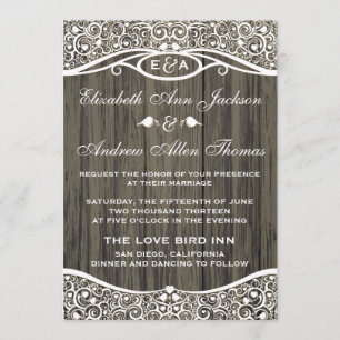 Convite do casamento do teste padrão da videira