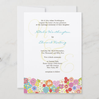 Convite do casamento do verão do primavera do