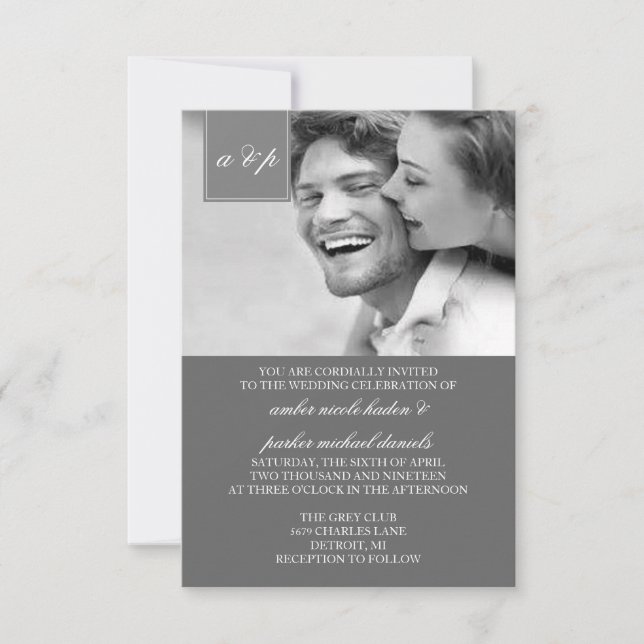 Convite | do casamento inicialmente (Frente)