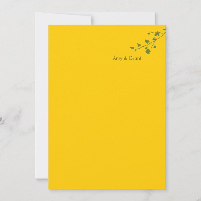 Convite do casamento - uma grande pera (Frente)