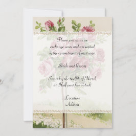 Convite do casamento vintage