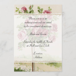 Convite do casamento vintage