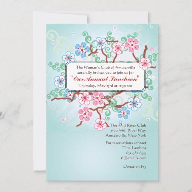 Convite do caso do primavera (Frente)