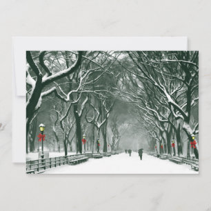 Convite do Central Park Snowy Path