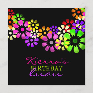 Convite do chá de 311 flores