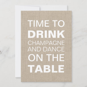 Convite do chá de casamento da tipografia de