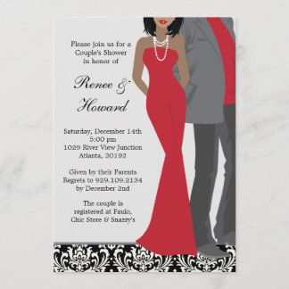 Convite do chá de casamento dos casais