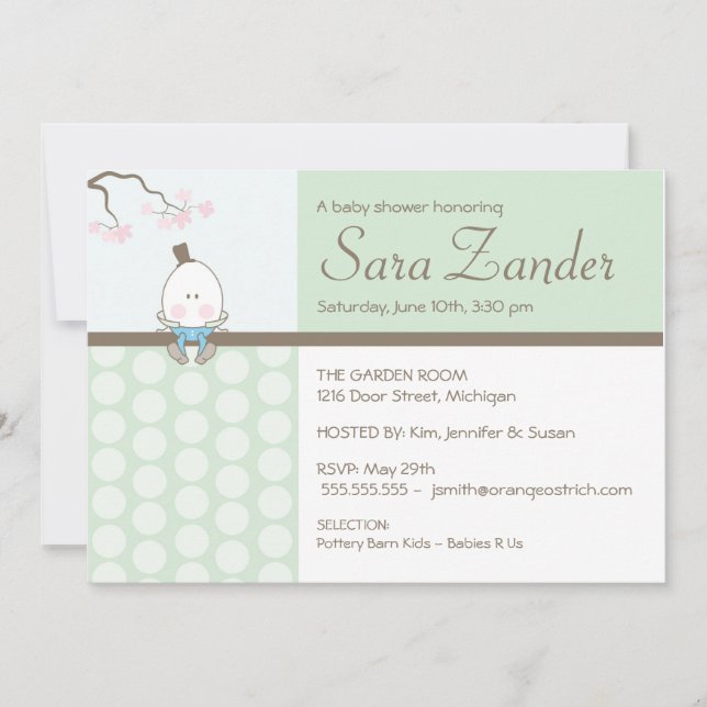 Convite do chá de fraldas - Humpty Dumpty (Frente)