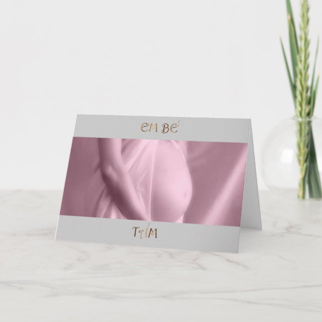 Convite do chá de fraldas que espera um VIETNAMITA (Frente)