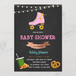 Convite do chá dos skates e dos petiscos