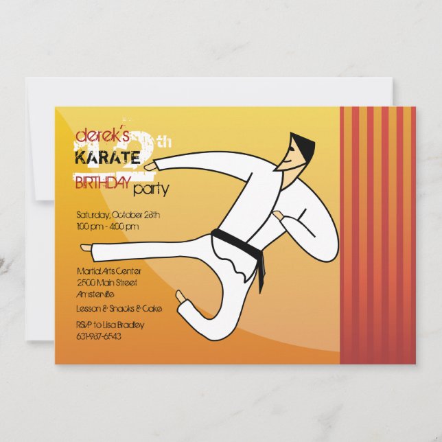 Convite do cinturão negro (Frente)