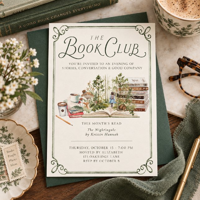 Convite do Clube do Livro da Floresta Encantada (Criador carregado)