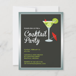 Convite do cocktail
