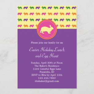 Convite do coelho de coelhinho da Páscoa