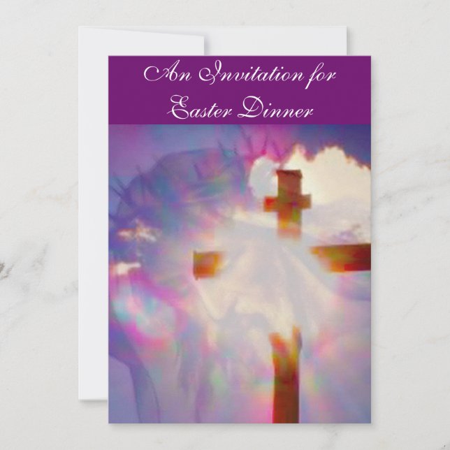 Convite do comensal da páscoa - religioso (Frente)