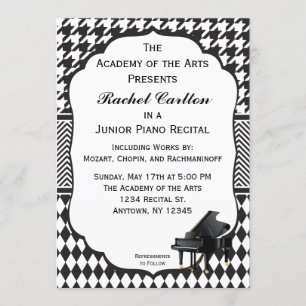 Convite do considerando do piano