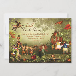 Convite do conto de fadas da queda