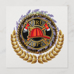 Convite do Corpo de Bombeiros Elegante