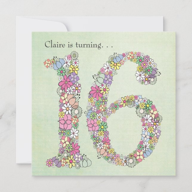 Convite do costume da festa de aniversário do doce (Frente)