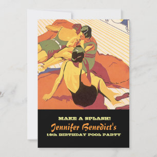 Convite do costume da ilustração do vintage da